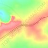 Mapa topográfico Pedra da Baliza, altitude, relevo