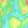 Mapa topográfico Rothonod, altitude, relevo