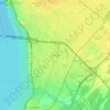 Mapa topográfico Brossard, altitude, relevo