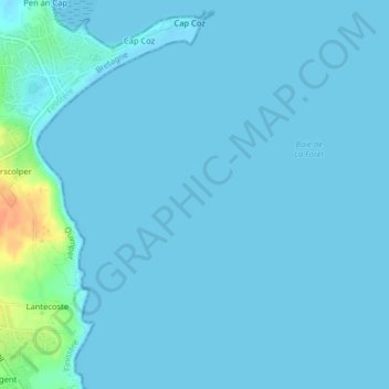 Mapa topográfico Basse Rouge, altitude, relevo
