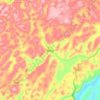 Mapa topográfico Banggu, altitude, relevo
