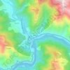 Mapa topográfico Shivpuri, altitude, relevo