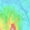 Mapa topográfico Chanaz, altitude, relevo