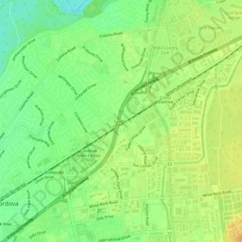 Mapa topográfico Soudan, altitude, relevo