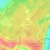 Mapa topográfico La Mare des Loges, altitude, relevo