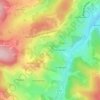 Mapa topográfico Aux Chaux Seignet, altitude, relevo