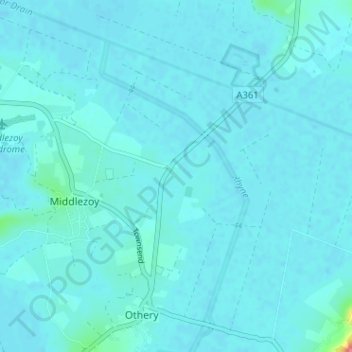 Mapa topográfico Greylake, altitude, relevo