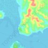 Mapa topográfico Passé, altitude, relevo