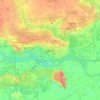 Mapa topográfico Surgut, altitude, relevo