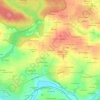 Mapa topográfico Dieu le-Fit, altitude, relevo
