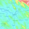 Mapa topográfico Erattupetta, altitude, relevo