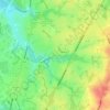 Mapa topográfico Oak Hill, altitude, relevo