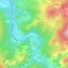 Mapa topográfico Arbiglia, altitude, relevo