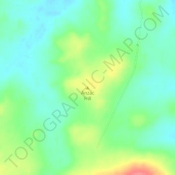 Mapa topográfico Anzac Hill, altitude, relevo