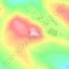 Mapa topográfico Merratind, altitude, relevo