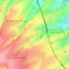 Mapa topográfico Barlinghem, altitude, relevo