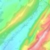 Mapa topográfico La Sagne-Eglise, altitude, relevo