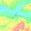 Mapa topográfico Couço, altitude, relevo