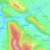 Mapa topográfico Buchhagen, altitude, relevo