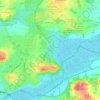 Mapa topográfico Le Rozé, altitude, relevo