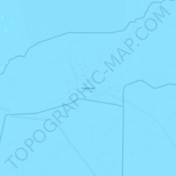 Mapa topográfico Алеротар, altitude, relevo