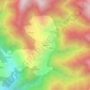 Mapa topográfico Kanon, altitude, relevo