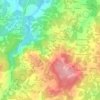 Mapa topográfico Taín, altitude, relevo