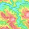 Mapa topográfico Oettershagen, altitude, relevo