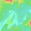 Mapa topográfico Long Lunuk, altitude, relevo