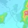 Mapa topográfico La Chipana Huemul, altitude, relevo