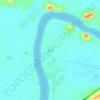 Mapa topográfico 新江, altitude, relevo