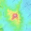 Mapa topográfico El Toro, altitude, relevo
