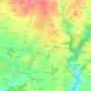 Mapa topográfico Keroyant, altitude, relevo