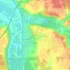 Mapa topográfico Au dessus de l'Église, altitude, relevo