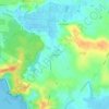 Mapa topográfico Le Berceau, altitude, relevo