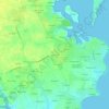 Mapa topográfico Hent Croaz, altitude, relevo