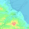 Mapa topográfico Chitré, altitude, relevo