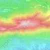 Mapa topográfico Pic des Mouches, altitude, relevo