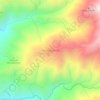 Mapa topográfico Montegrande, altitude, relevo