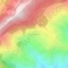 Mapa topográfico Rangli Rangliot, altitude, relevo