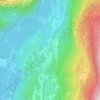 Mapa topográfico Calavino, altitude, relevo