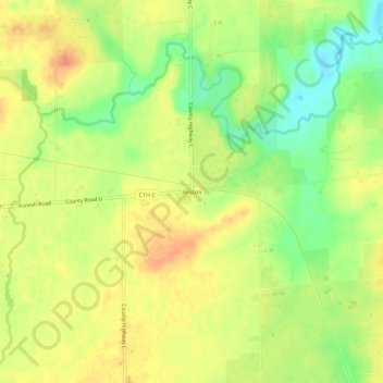 Mapa topográfico Anston, altitude, relevo