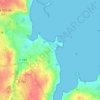 Mapa topográfico Tregondern, altitude, relevo