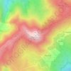 Mapa topográfico São Macário, altitude, relevo
