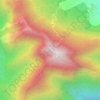 Mapa topográfico Caledônia, altitude, relevo
