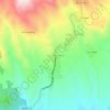 Mapa topográfico Los Achiotes, altitude, relevo