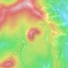 Mapa topográfico Volcán El jumento, altitude, relevo