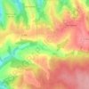 Mapa topográfico Les Voges, altitude, relevo