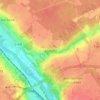 Mapa topográfico Étiolles, altitude, relevo