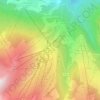 Mapa topográfico Courchevel, altitude, relevo